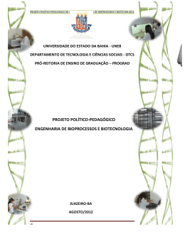 Engenharia de Bioprocessos e Biotecnologia &ndash; Bacharelado