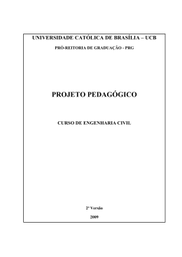 do arquivo - Universidade Cat&oacute;lica de Bras&iacute;lia