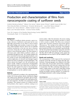 Production and characterization of films from