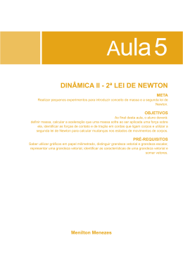 DIN&Acirc;MICA II - 2&ordf; LEI DE NEWTON