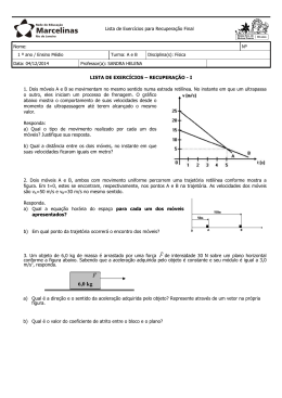 Exerc&iacute;cios para Recupera&ccedil;&atilde;o F&iacute;sica 1&ordm; ano EMedio