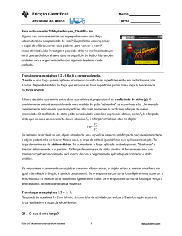 Folha de trabalho do Aluno ()