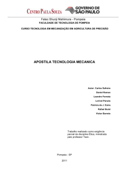 APOSTILA TECNOLOGIA MECANICA