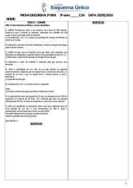 PROVA DISCURSIVA 2&ordm; BIM. 3&ordf; s&eacute;rie _____ EM