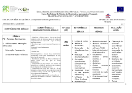 F&iacute;sico e Qu&iacute;mica - Agrupamento de Escolas de Santiago do Cac&eacute;m