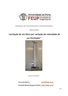 “Levitação de um disco por variação de
