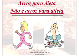 Arroz para dieta N&atilde;o &eacute; arroz para atleta