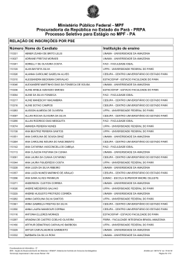 Inscri&ccedil;&otilde;es deferidas