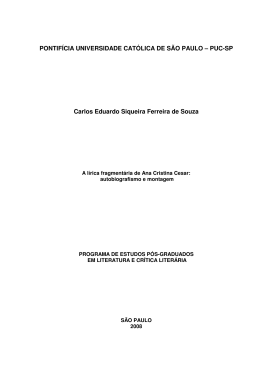 PONTIF&Iacute;CIA UNIVERSIDADE CAT&Oacute;LICA DE S&Atilde;O PAULO &ndash; PUC