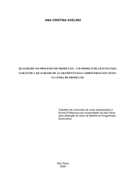 ana cristina avelino - Centro de Engenharia Automotiva da POLI-USP