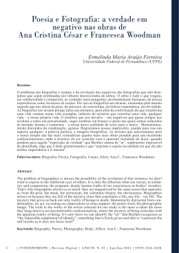 Poesia e Fotografia: a verdade em negativo nas obras de
