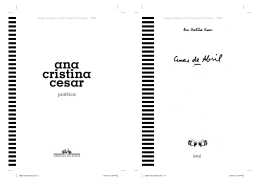 ana cristina cesar po&eacute;tica