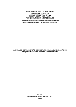 ADRIANA CARLA SILVA DE OLIVEIRA ANA CRISTINA DA