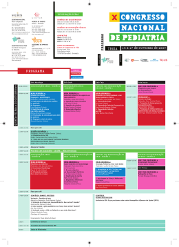 Programa  - congresso nacional de pediatria