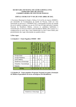 Edital, publicado em 20/04/2012, que convoca os candidatos