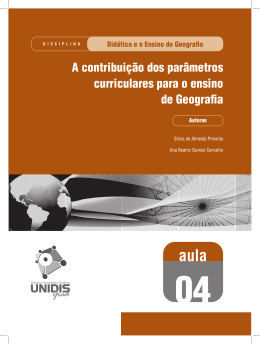 Did&aacute;tica e o Ensino de Geografia - UEPB