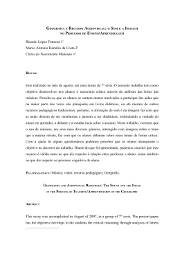 Geografia e recurso audiovisual