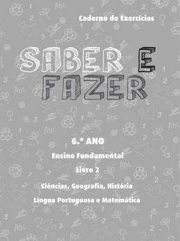 Saber e Fazer 6&ordm; ano.indd