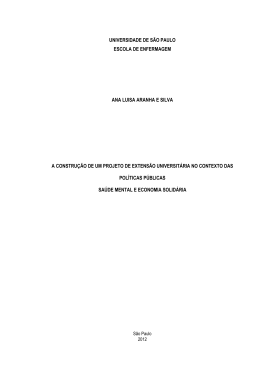A constru&ccedil;&atilde;o de um projeto de extens&atilde;o universit&aacute;ria no contexto