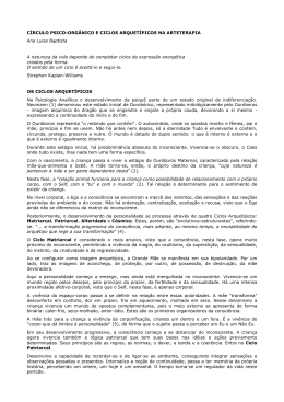 C&Iacute;RCULO PSICO-ORG&Acirc;NICO E CICLOS