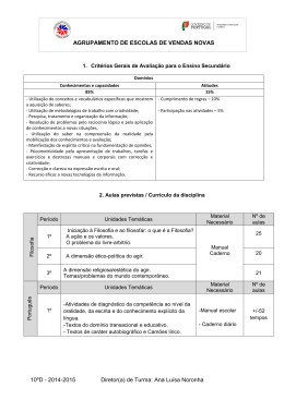 10&ordm;D - 2014-2015 Diretor(a) de Turma: Ana Lu&iacute;sa Noronha