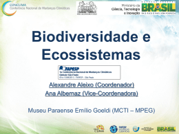 Biodiversidade e Ecossistemas Biodiversidade e