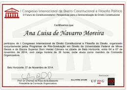 Ana Luisa de Navarro Moreira - II Congresso Internacional de