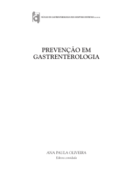 Última Publicação: Prevenção em Gastrenterologia
