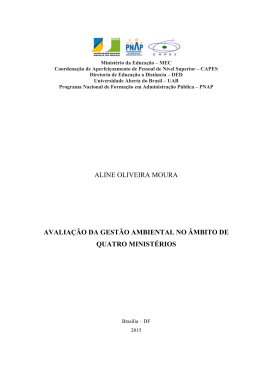 aline oliveira moura avalia&ccedil;&atilde;o da gest&atilde;o ambiental no