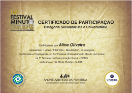 Aline Oliveira - Portal do Curso de Comunicação