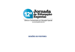 Sess&otilde;es de P&ocirc;steres