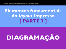 Prof. Ms. Paulo Alves de Lima Elementos fundamentais do Layout