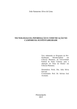 João Samarone Alves de Lima TECNOLOGIAS DA INFORMAÇÃO E