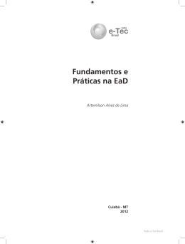 Fundamentos e Pr&aacute;ticas na EaD - Rede e-Tec