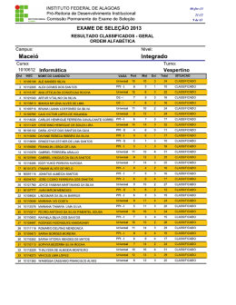 Inform&aacute;tica - C&acirc;mpus Macei&oacute; - Exames de Sele&ccedil;&atilde;o IFAL