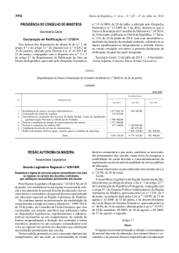 Decreto Legislativo Regional n.&ordm; 6/2014/M