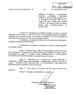 Norma de Execu&ccedil;&atilde;o N&ordm; 80