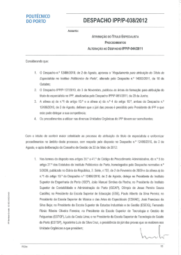 Atribuição do Título Especialista – Procedimentos - ESTSP