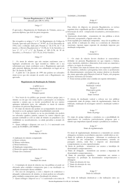 Decreto Regulamentar n.&ordm; 22-A/98 (alterado pelo DR 41/2002