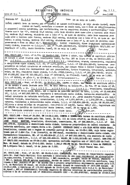Matricula do Imóvel