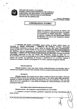 ESTADO DE sANTA &Ccedil;ATARINA PODER JUDICI&Aacute;RIO/TRIBUNAL