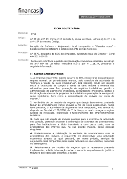 Alojamento local tempor&aacute;rio &ndash; &ldquo;Paredes nuas&rdquo;