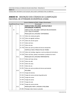 descri&ccedil;&atilde;o dos c&oacute;digos da classifica&ccedil;&atilde;o nacional de