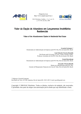 Valor da Op&ccedil;&atilde;o de Abandono em Lan&ccedil;amentos Imobili&aacute;rios