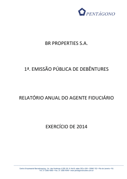 Relatório Anual 2014 - Debêntures | Certificado de Recebíveis