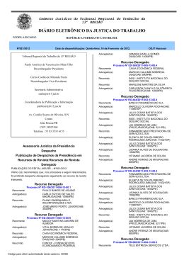 DI&Aacute;RIO ELETR&Ocirc;NICO DA JUSTI&Ccedil;A DO TRABALHO