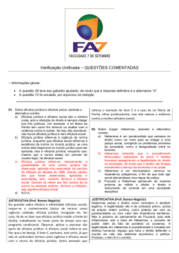 Verifica&ccedil;&atilde;o Unificada 2014.2 - Prova Comentada