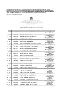 (9a CONVOCA\307\303O - BIOMETRIA.xls) - Detran - RJ