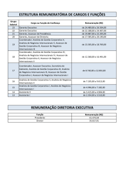 estrutura remunerat&oacute;ria de cargos e fun&ccedil;&otilde;es - Apex