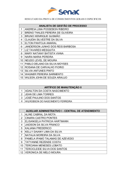 ANALISTA DE GEST&Atilde;O DE PROCESSO 1 ANDREIA LIMA